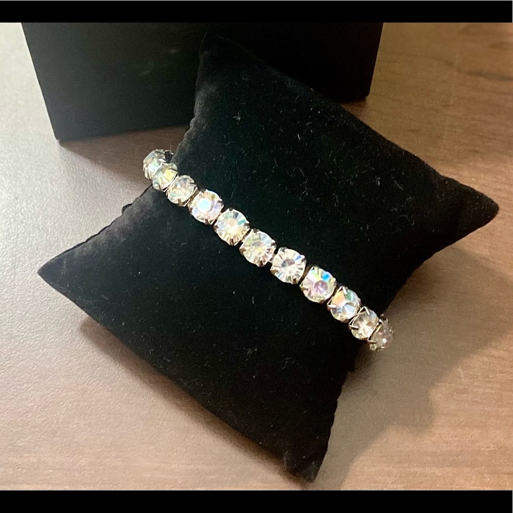 NEW elastic metal CZ DIAMOND FASHION BRACELET
